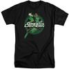 Justice League Lantern Glow Mens Tall T Shirt Black