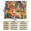Italian Brainrot Funny AI Meme Blanket Cover Tung Sahur Flannel Throw Blanket Bed Portable Ultra-Soft Warm Multi-function Quilt