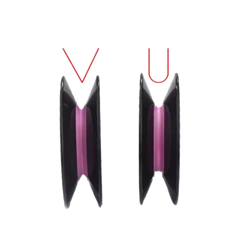 2 Stück 1004 U-Nut V-Nut Rad Wickelmaschine Riemenscheibe Keramik Drahtführungsrad Kombinierte Führungsscheibe