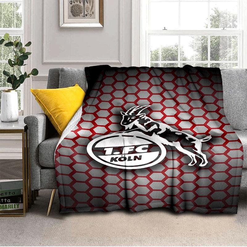 Coperta Leggera del Football Club Koln Capra Ideale per Letto Perfetta per Viaggi, Campeggio, Soggiorni, Uffici, Divani, Regalo di Natale per tifosi