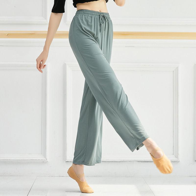 

Women s High-Waist Straight Wide-Leg Dance Practice Pants | Classical & Modern Dance Yoga Trousers S