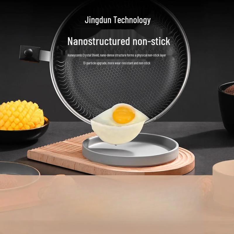 Zhishi 316 Stainless Steel Honeycomb Non-stick Frying Pan