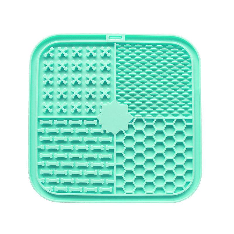 Pet Licking Plate Slow Food Bowl Dog Licking Plate Slow Food Pad Pet Silicone Plate Pet Bowl Smell Licking Pad Licking Plate