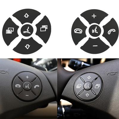 Černý kryt tlačítka volantu pro Mercedes Benz R 2009-2017/ ML GL 2010-2011/ CLS 2008-2009/ SLK 2009-2010