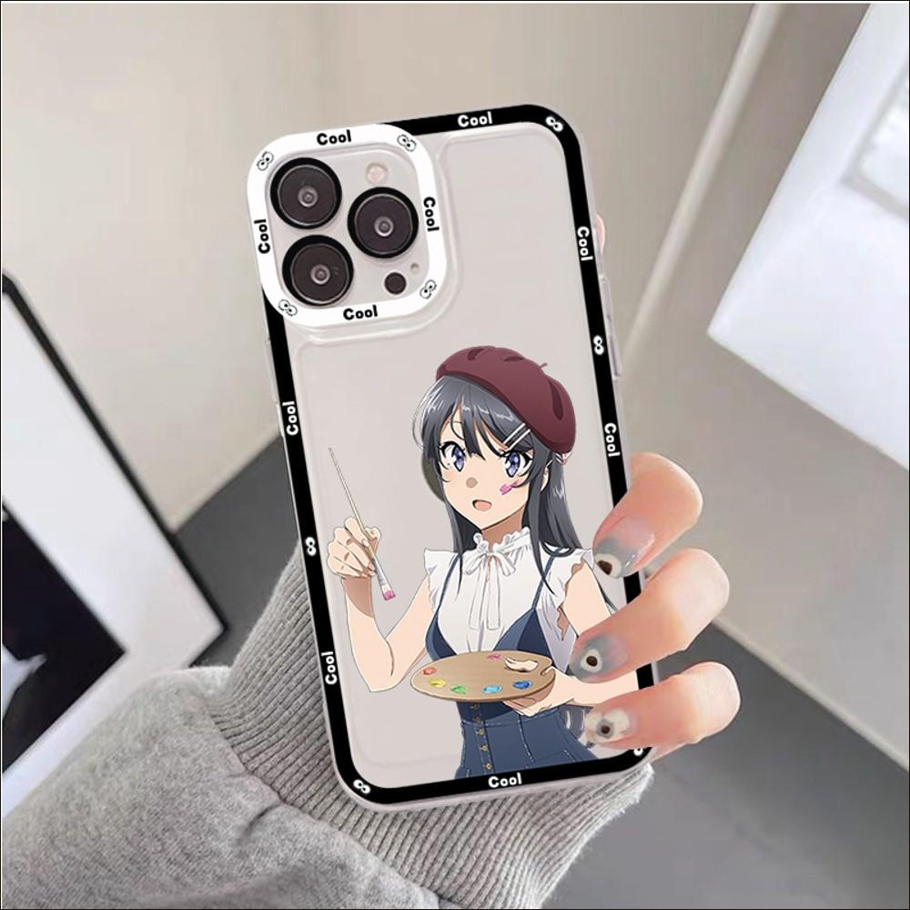 Anime Mai Sakurajima Phone Case For IPhone 11 12 13 14 Mini Pro Max XR X XS TPU Clear Case For 8 7 6 Plus SE 2020