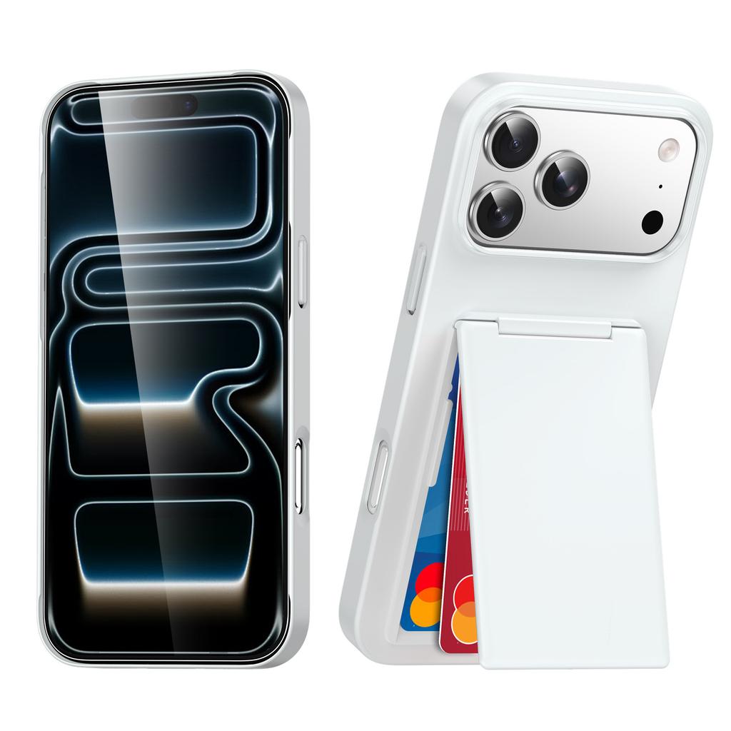 New for IPhone17 Frosted Card Holder Holder Mobile Phone Case 16Pro Air Bag Anti-fall 15 Mobile Phone Protective Cover