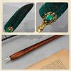 Exquisite Dip Pen Set Wax Stick Set Calligraphy Feather Pen Kit 10Pcs Replacement Nibs for Invitations Letters Writing
