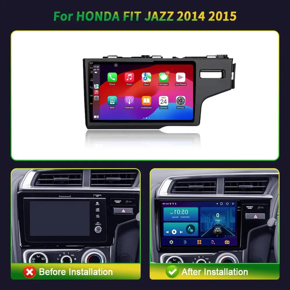Android13 Car Radio For Honda Fit JAZZ 2014-2015 RHD Multimedia Video Wireless CarPlay Auto Navigation GPS Stereo Head Unit
