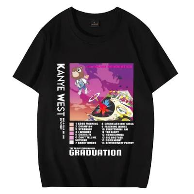 2023 Sommer Heißer Verkauf Kanye West Graduation Grafik T-Shirt Männer Frauen 90er Hip Hop Streetwear Oversized 100% Baumwolle Unisex T-Shirt