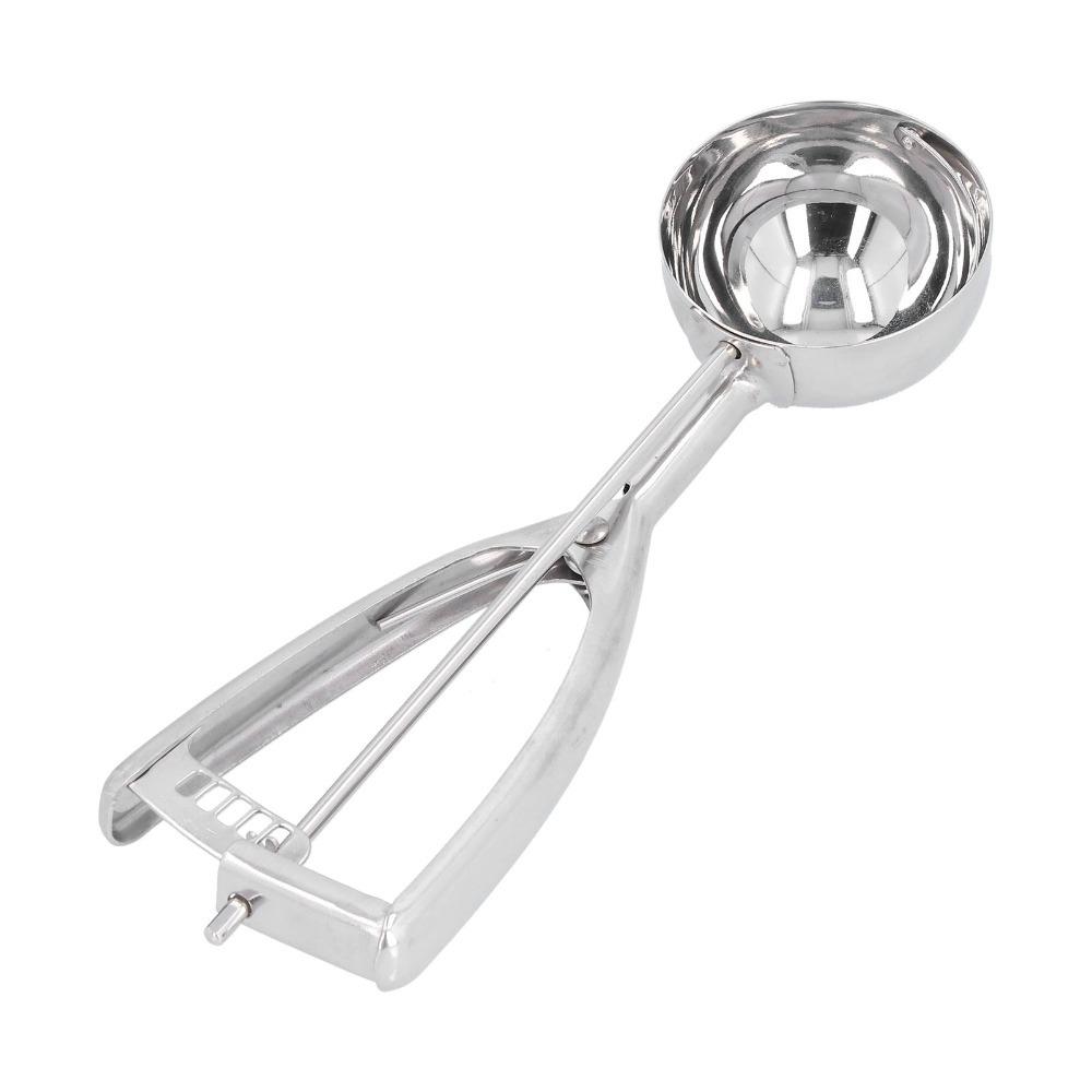 Stainless Steel Ice Cream Scoop Trigger Release Manual Digging Spoon Portion Scoop  For Home
