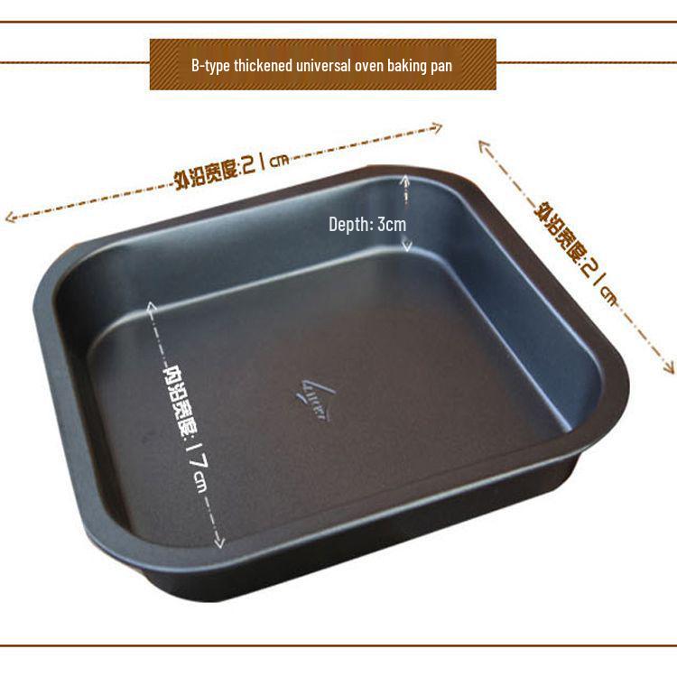 Rectangular Non-Stick Baking and Grill Pan for Oven, Bread, and Cake