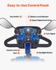 4-Wheel Folding Mobility Scooter for Adults & Seniors, Electric Mobility Scooter with 25KM Long Range, All Terrain Travel Wheelchair with Anti-slip