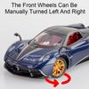 1:24 GTR IE EVO 720S Huayra Veneno Sian LP770 Car Model Toy Metal Diecast Music Light Doors Opened Simulation Vehicles for Boys