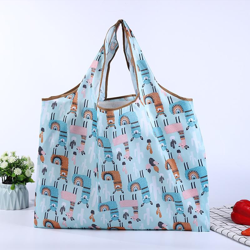 Foldable Tote Bag for Groceries - Large Capacity, Southeast Asian Print