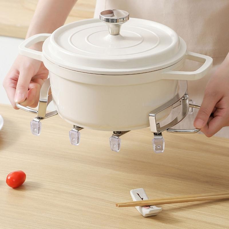 Extendable Kitchen Trivet Heat Resistant And oxidation Proof Including Comfortable Handle