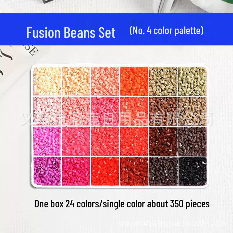 Pin Dou Refill Pack: Complete 3D Fusion Beads DIY Kit with MARD Color Numbers & Ironing Paper