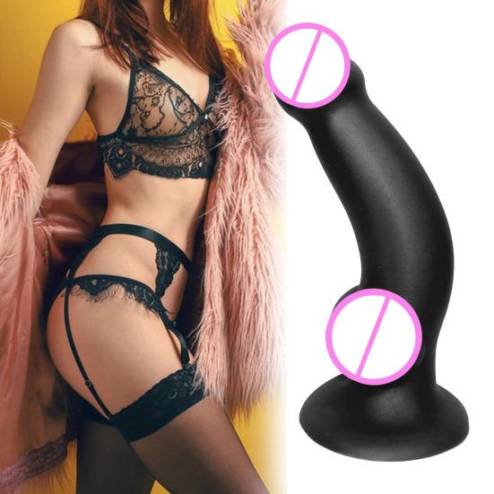 Liquid Silicone Butt Plugs for Men & Women, Soft Anal Training Dildo with Flared Base, Reusable Adult Sex Toy