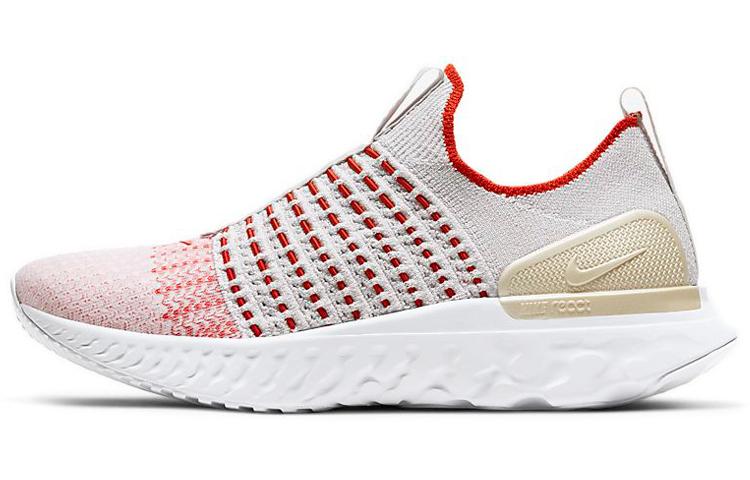 Nike React Phantom Run Flyknit 2 Vast Grey Fire Pink Team Orange Women s CJ0280-003 36