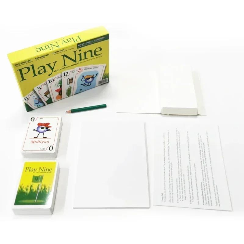 Play Nine Card Game for Family Party Entertainment Playing