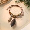Hand woven ceramic plant acorn bracelet natural fruit hand rope retro literary bracelet women