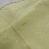 Used LOUIS VUITTON light green silk scarf