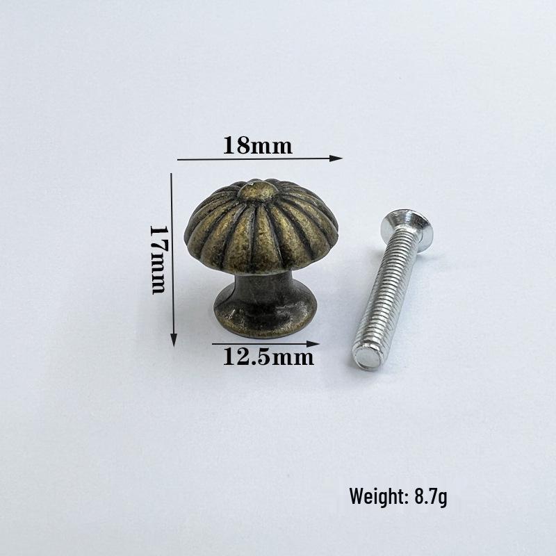 Runder Vintage-Schubladengriff aus Zinklegierung für Schränke und Möbel