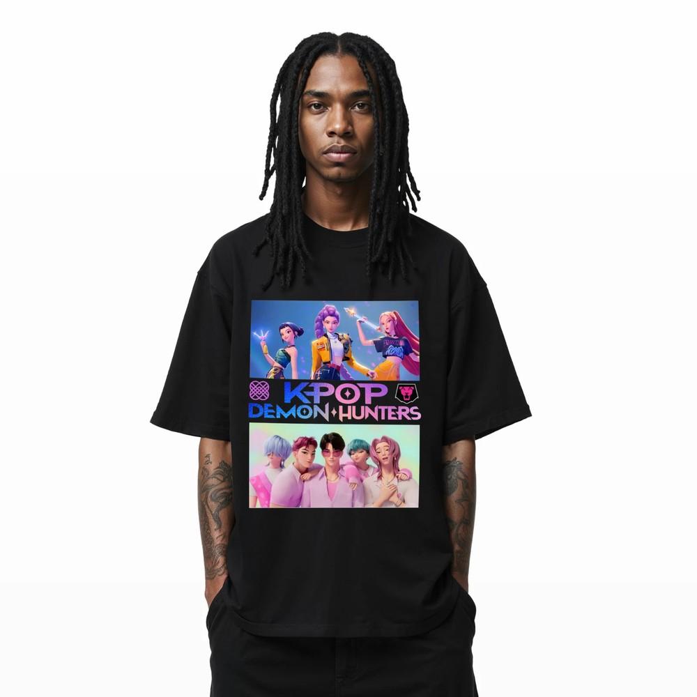 Hunters Anime Graphic T-Shirt – Colorful Group Tee A277  Unisex T-Shirt XXXXL