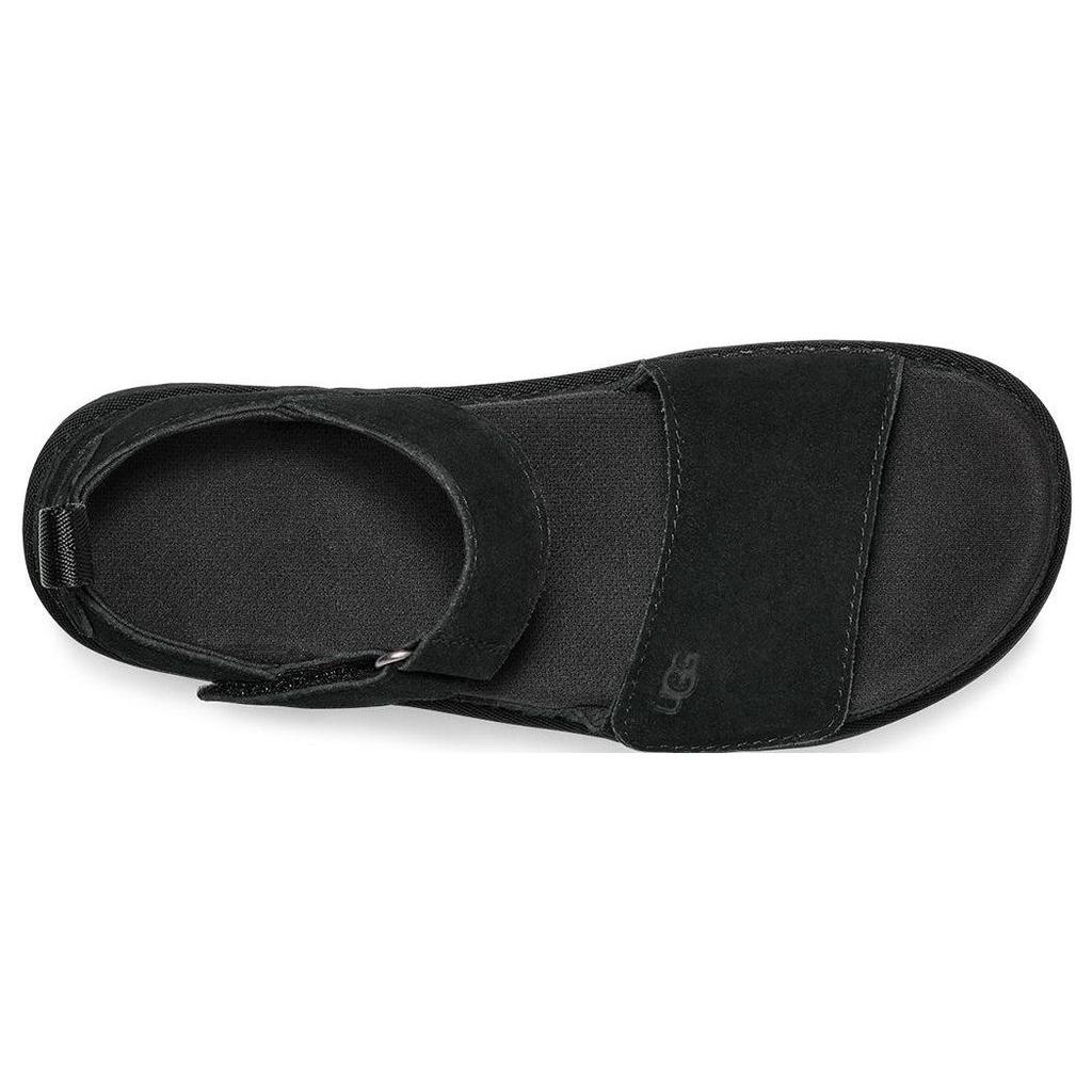 UGG Goldenstar Cow Split Leather Stylish Sandal Women's Black 1136783-BLK