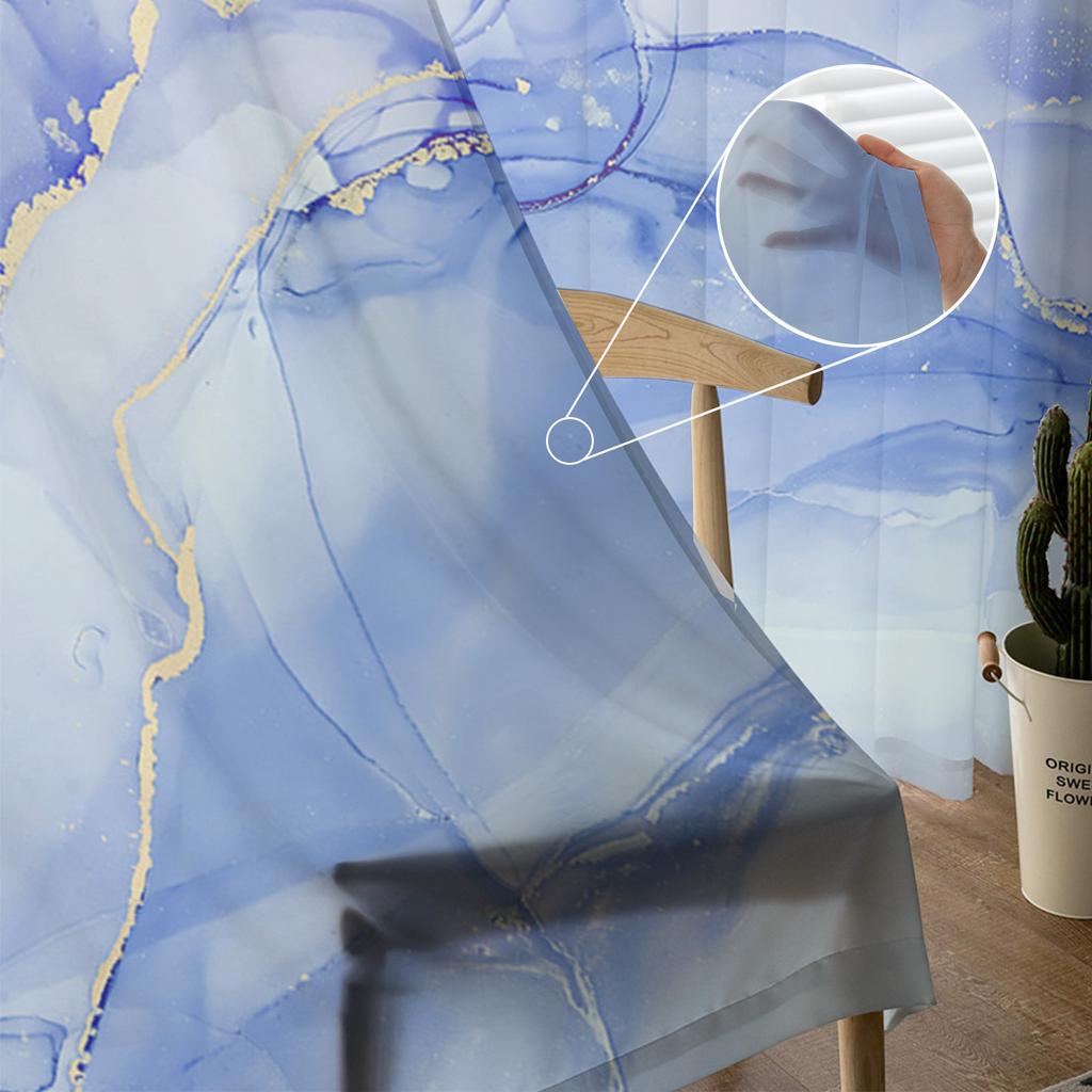 Marmor Textur Einfache Gradienten Tüll Vorhänge Für Wohnzimmer Wohnkultur Fenster Vorhang Küche Sheer Voile Vorhang