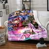 Saint Seiya Legend Unleashed Flannel Blanket Super Soft Warm Cozy Blanket For Sofa Bed Office Travel Allseason Home Decor Gift