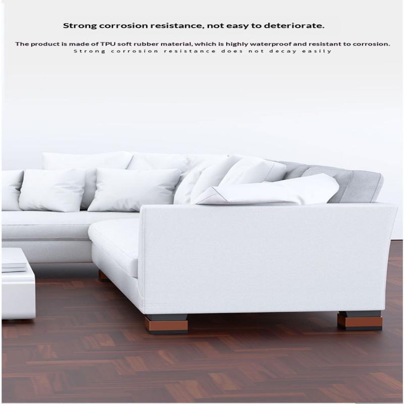 Professionelle Strapazierfähige Möbelfußpolster Rutschfest Verstellbare Bettlifter Quadratische Bettlifter Erhöhungen Schreibtisch Sofa Stuhlbeine