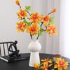4 Magnolien Künstliche Blumen Chinesischer Stil Künstliche Blumen Dekoration Wohnzimmer Tisch Blumengesteck Dekoration