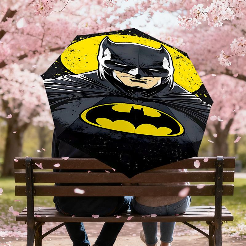 1PC Batman Moon Umbrella-8-Rib Reinforced, Automatic Open, Lightweight & Durable, Cute Fashion Accessory for Outdoor, D2668
