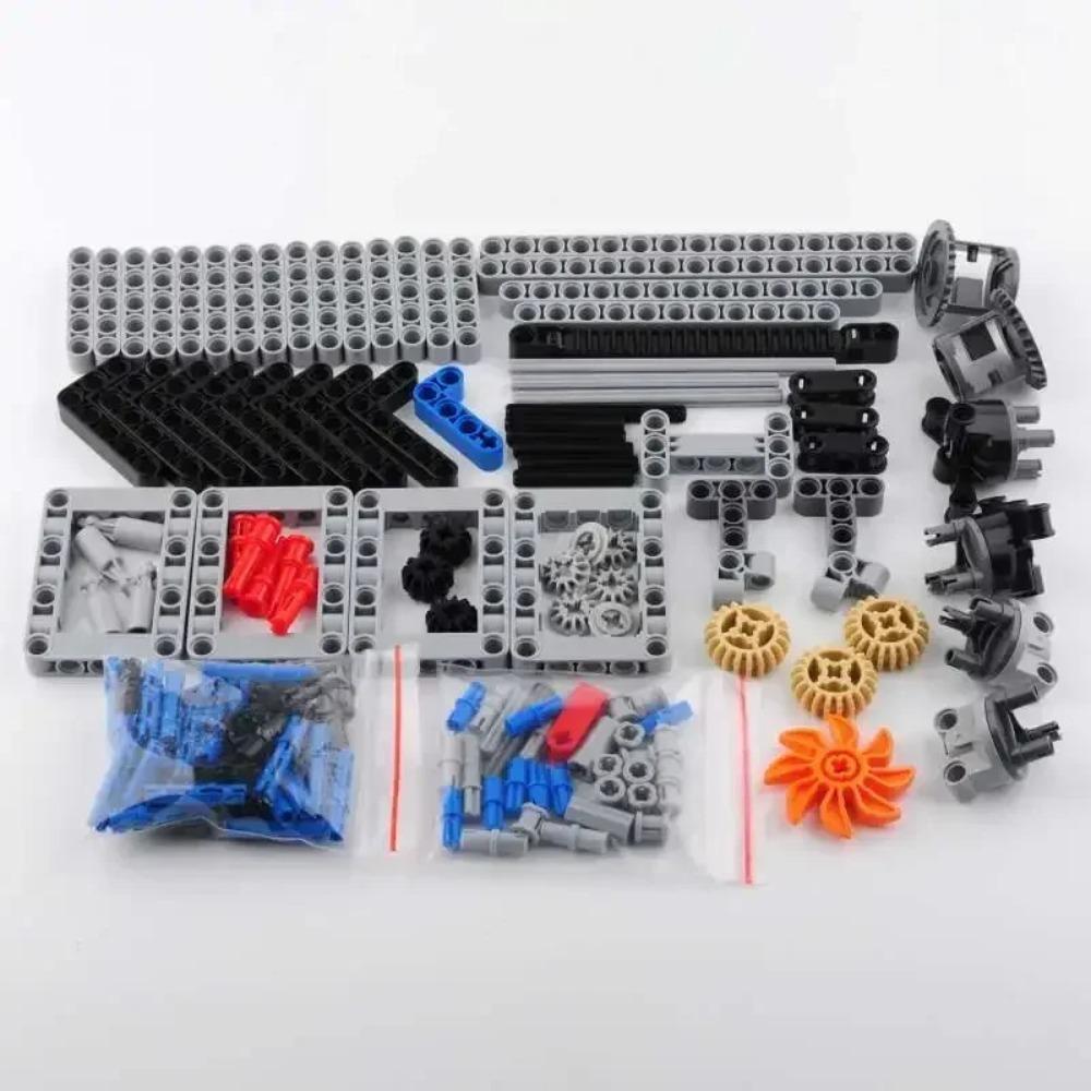 4WD RC Cars Chassis Electric Set Four-Wheel Drive Technical Chassis Bricks IR Remote Control Reciever MOC Parts Kit for Legoeds