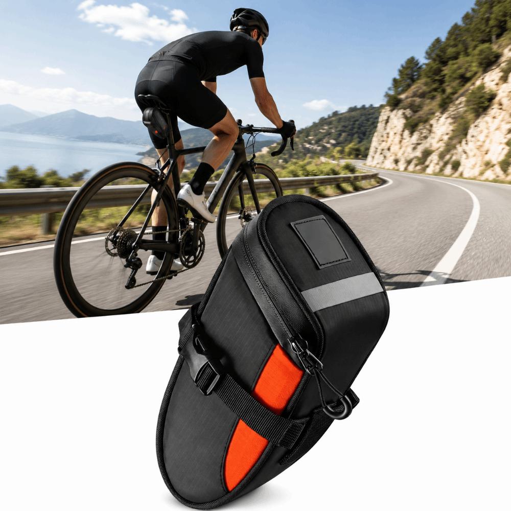 1.2L Capacity Cycling Tail Bag with Reflective Cycle Storage Bag  for Mountain & Road Bike
