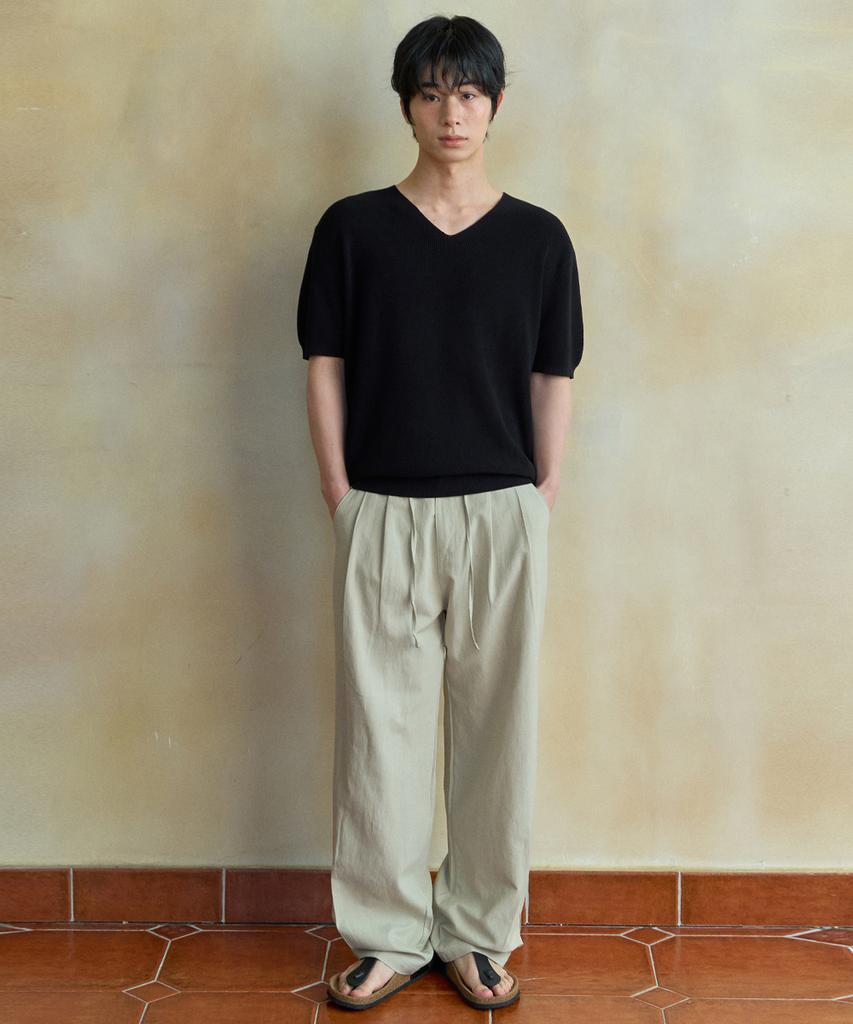Wednesday Oasis Washable Every V-Neck Half Knit_Black(Wc26Kn49)