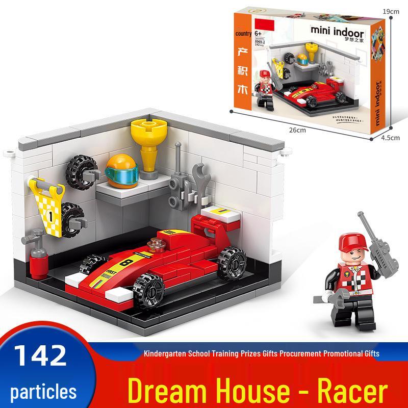6-in-1 Kids' Building Block Set: Train, Robot, Tank, Police - Compatible Blocks for Boys & Girls