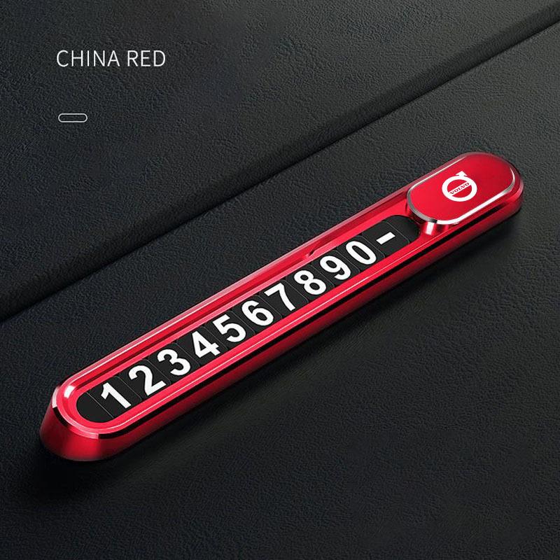 For Volvo Car Interior Temporary Parking Card Phone Number Plate Sticker For Volvo Xc60 Xc90 V60 V50 V90 C40 XC40 V70 XC70 C30 A