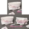 Minimalist Polka Dot Pencil Case With Large Capacity For Students And Makeup Storage