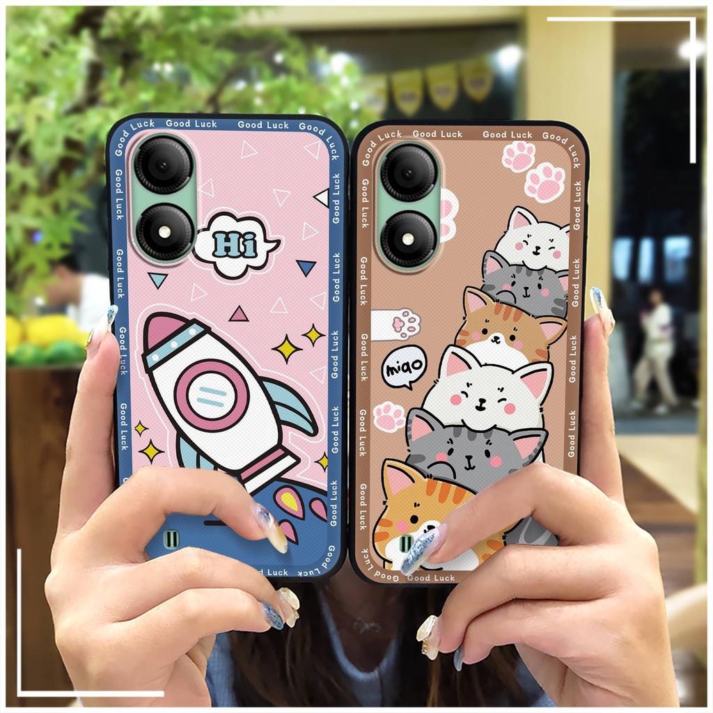 Waterproof Graffiti Phone Case For ZTE Blade A33s Cute Silicone Shockproof Full Wrap Dirt-resistant Protective TPU