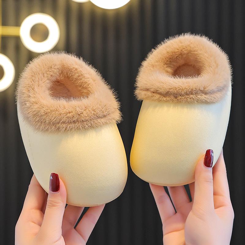 Wasserdichte Schneestiefel aus Baumwolle für Babys und Kleinkinder: Warmer Stil mit Fersenschutz für Herbst & Winter, Bereit für den Außenbereich