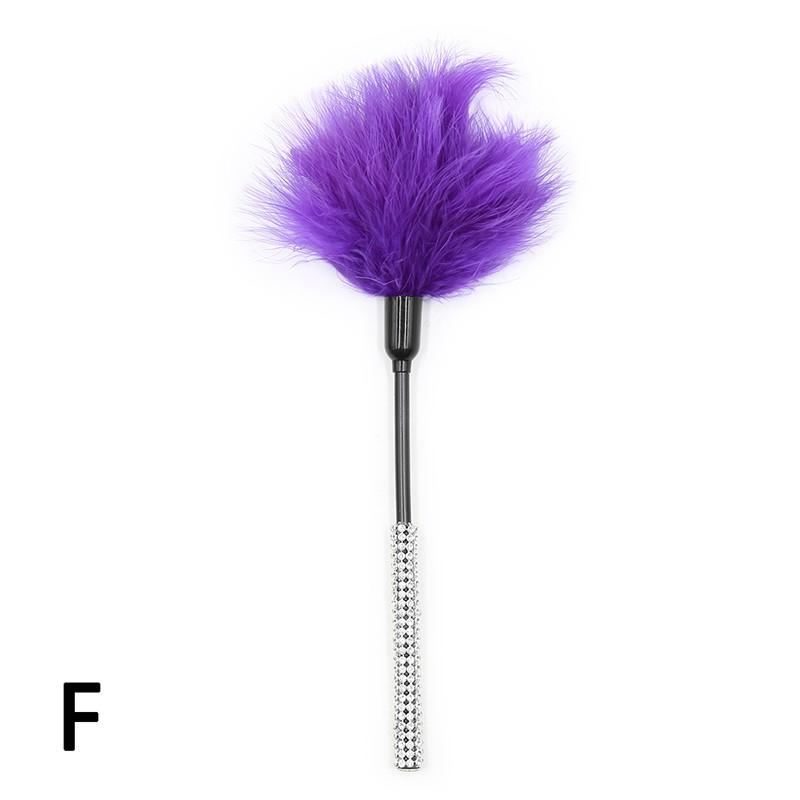 Multi Color Variety Sexy Feather Tickled Whip Flirting Teasing Stimulating Kinky Paddle Whips BDSM Fetish Mischief Adult Sex