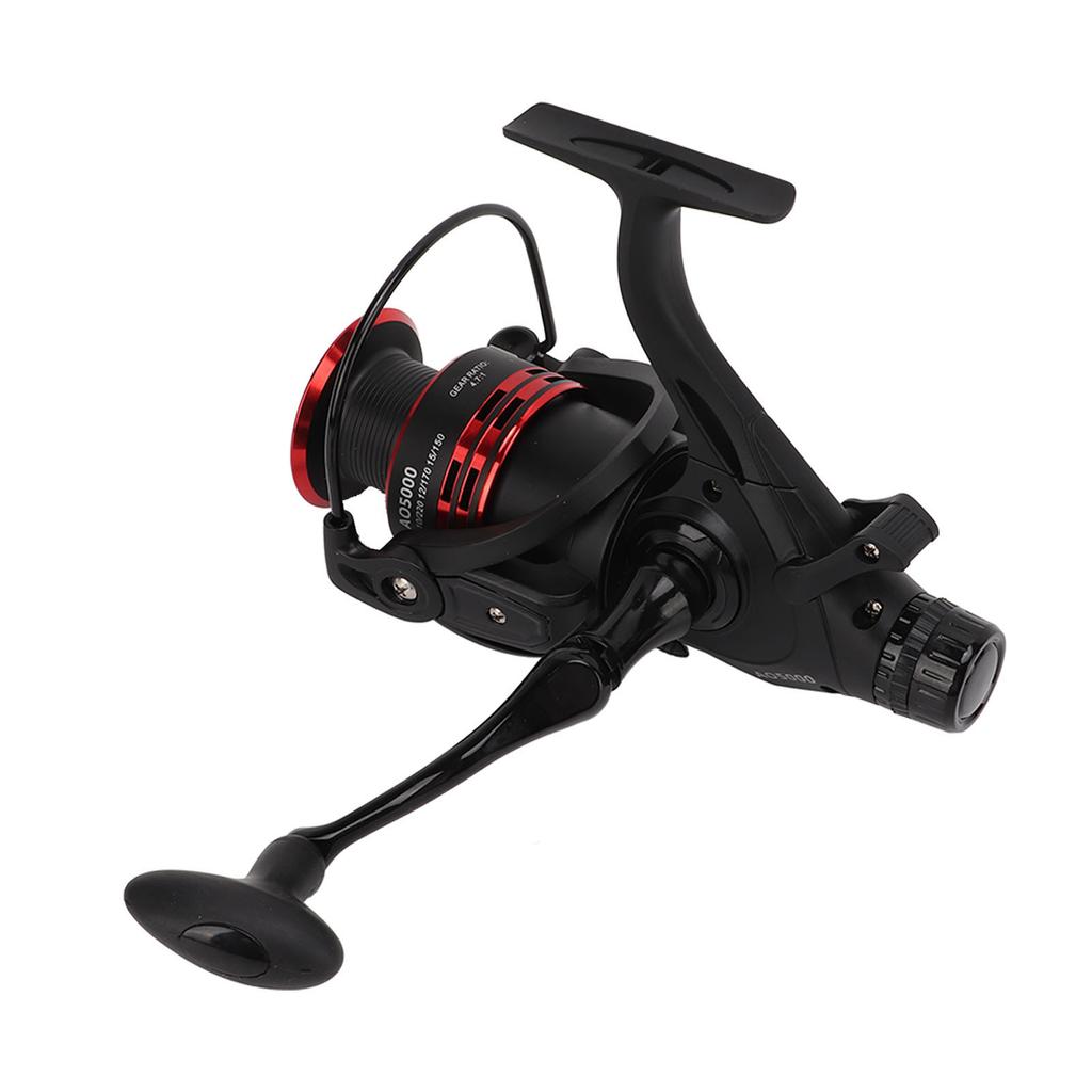Spinning Reel Front Rear Dual Drag Knob Fishing Drag Reel 9+1BB 4.7:1 Metal Wire Cup for Reservoir Carp Fishing(AO5000 )