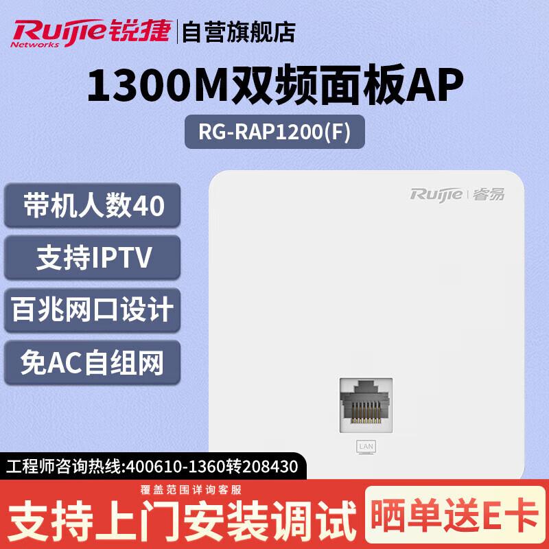 

Ruijie RG-RAP1200(F) Dual-Band In-Wall Wireless AP