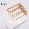 Duck-bill Clips 10Pcs Women Hairpins Non-fading Gloss Geometric Hollow Out Anti-slip Hair Clamps Non-falling Metal Openwork for Daily Wear