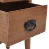 Nightstand Solid Pine Wood 40 x 29 x 68 cm Brown