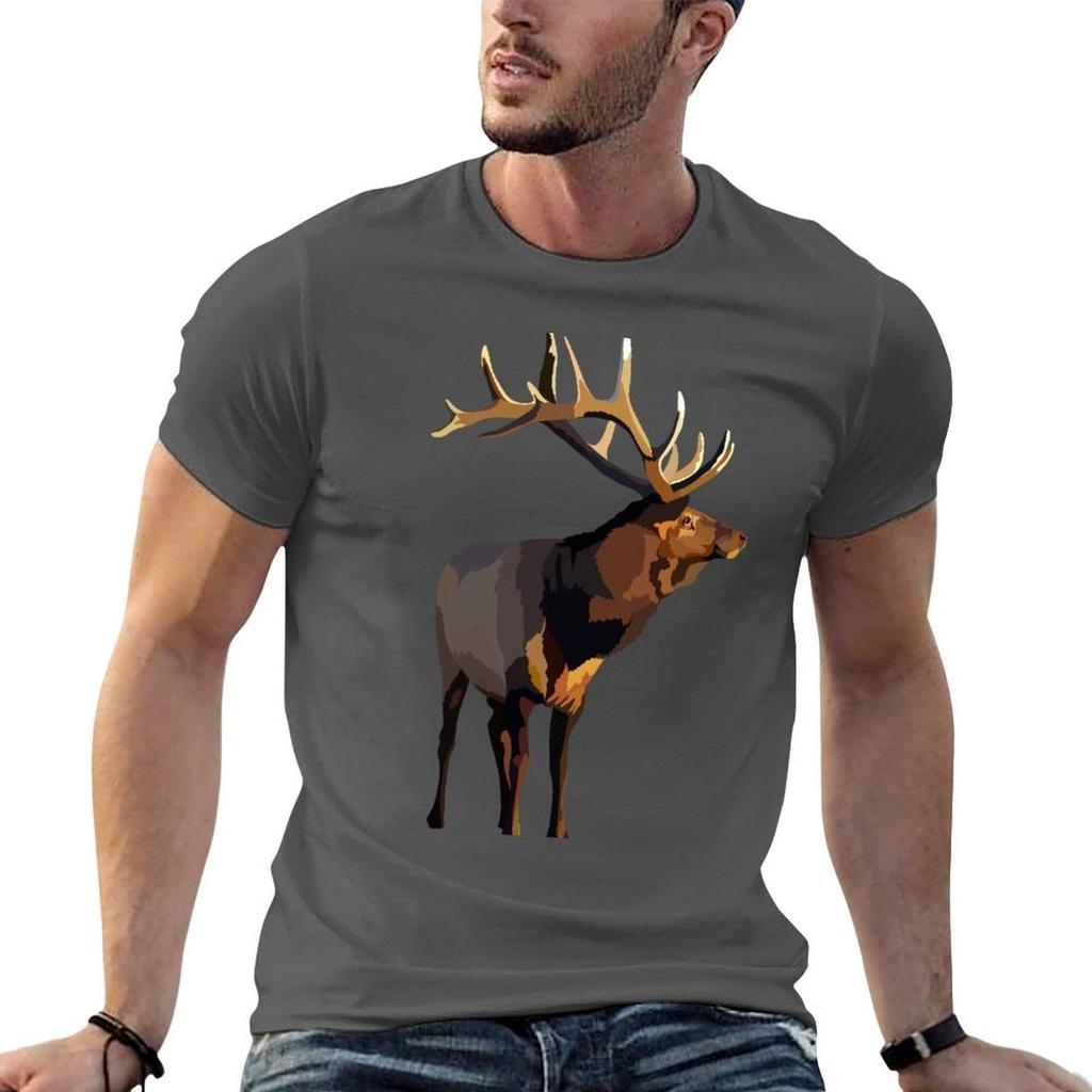E is for Elk TShirt Big and Tall Loose Fit TShirt