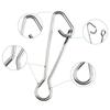 100pcs Strong Pulling Force Fishing Connector Interlock Pin  Fishing Accessories