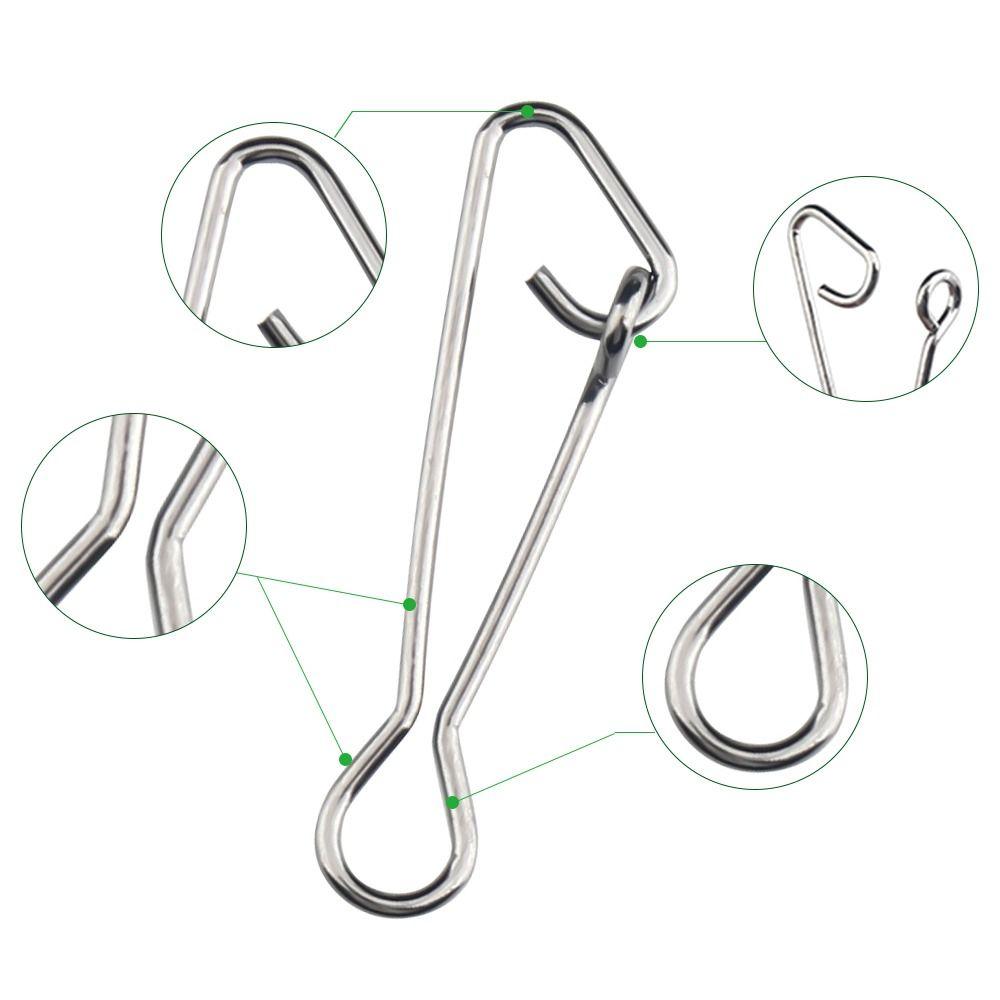 100pcs Strong Pulling Force Fishing Connector Interlock Pin  Fishing Accessories