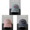 Denim Baseball Cap With Embroidered Letters For Casual Streetwear And Sun Protection